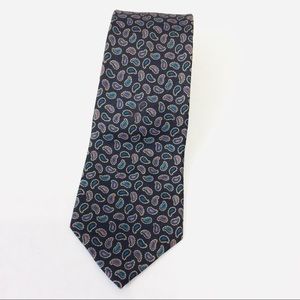 Daks Men’s Necktie Paisley Print 100% Silk H3